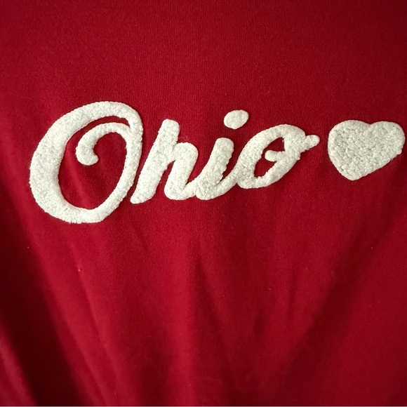 State Of Mine Red Ohio Sweatshirt Size Medium - Picture 2 of 7